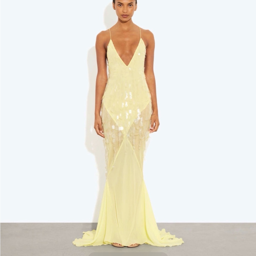 Rat & Boa Backless Yellow Dress dupe